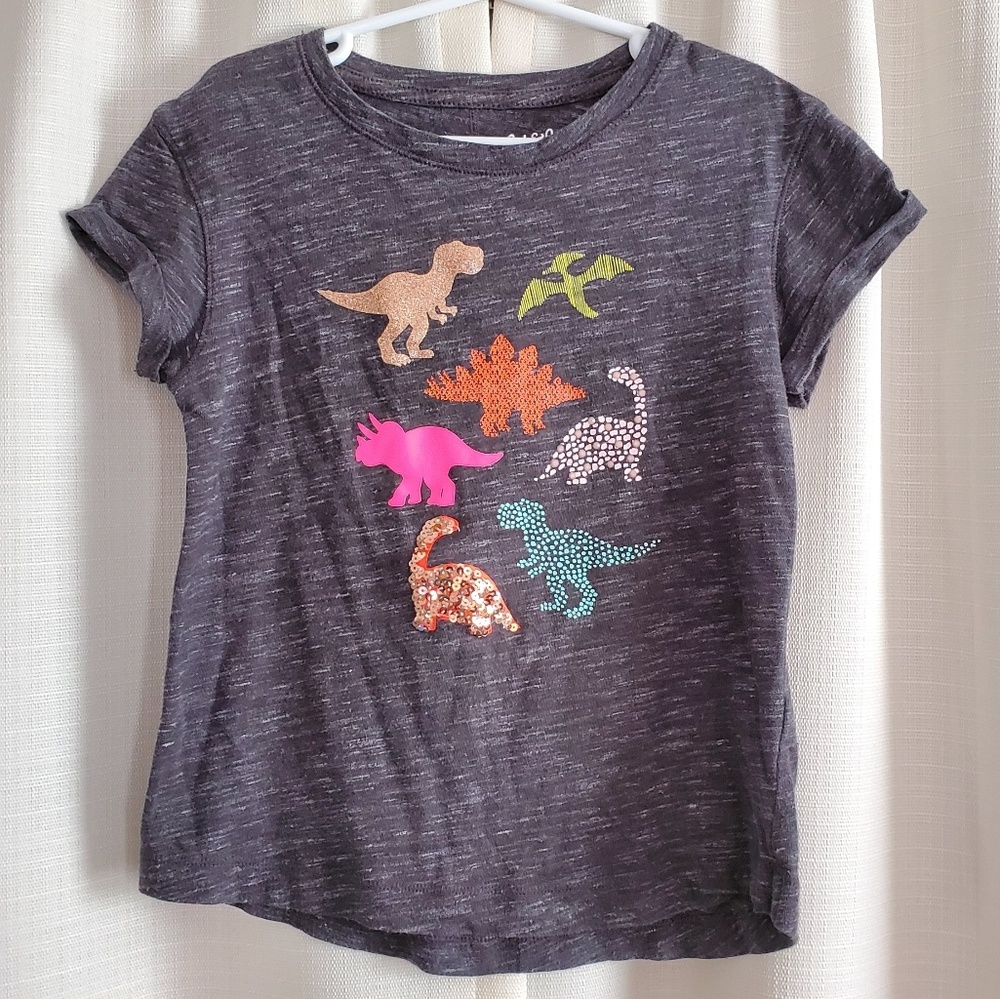 Cat & Jack girl's dinosaur t-shirt Small